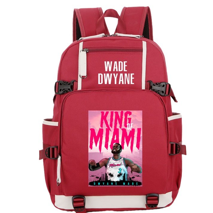 艾登2019新款热火韦德系列书包双肩包运动休闲夜光双肩背包