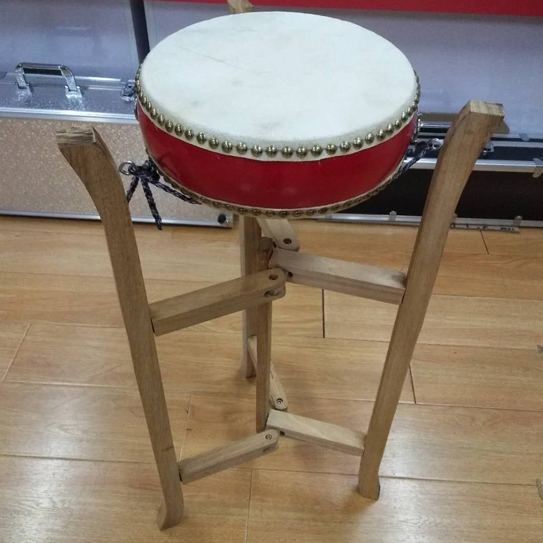 支架板鼓实木椿木榆木京剧大鼓扁鼓架子折叠鼓架