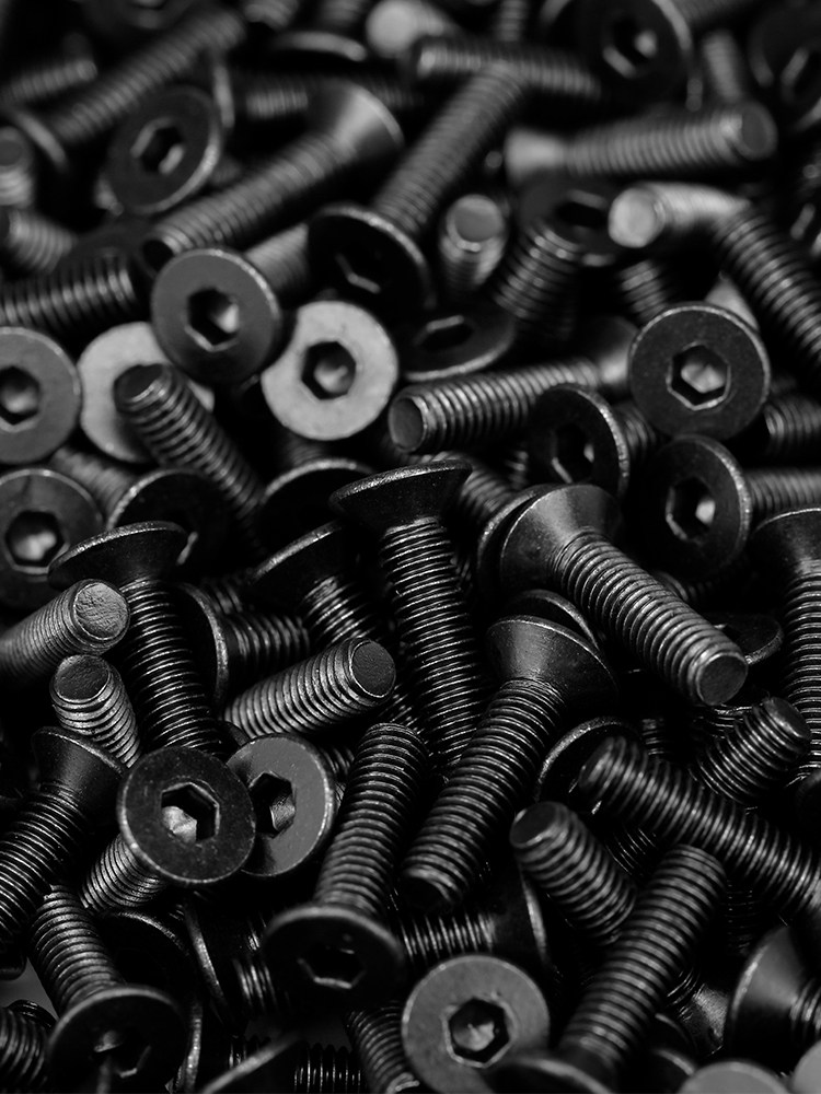 10.9级平头六角螺丝钉黑色平杯螺栓沉头螺栓