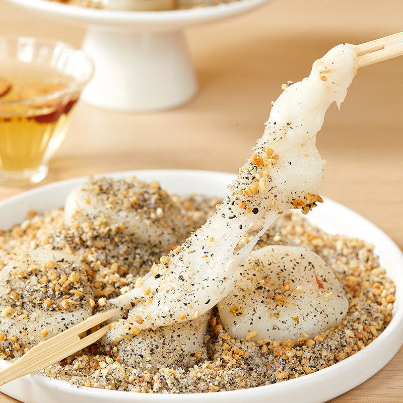 粘粉麻糍即食糯米糍粑纯手工黑芝麻红糖麻薯闽南特产零食糯米糍