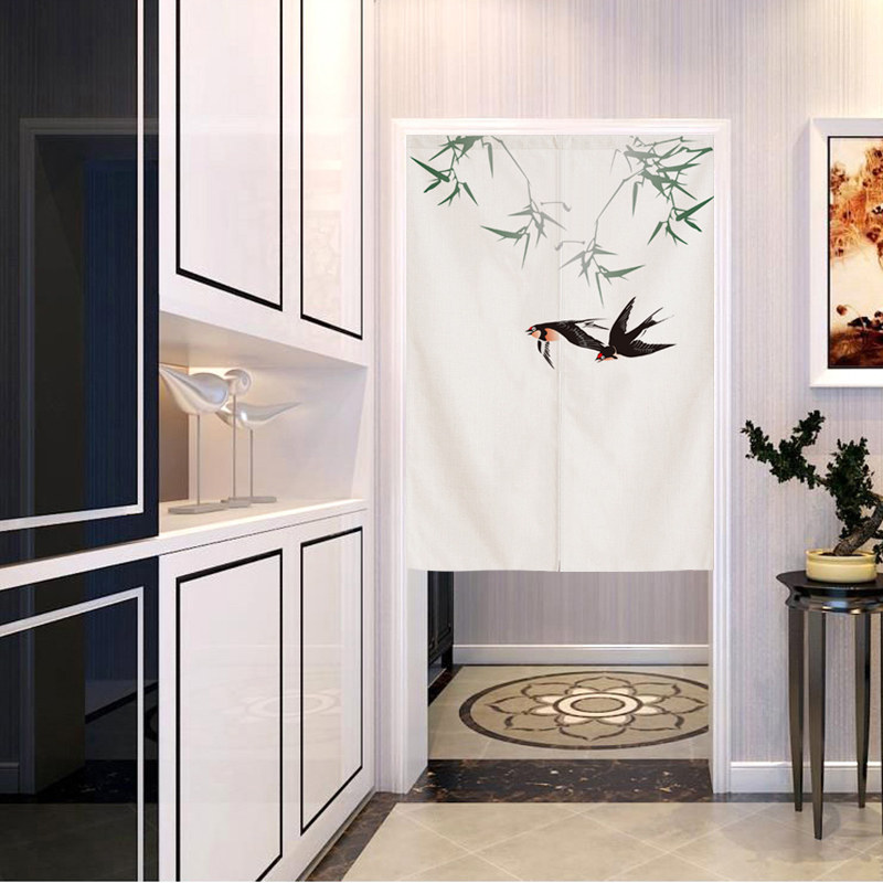 中式门帘隔断帘竹帘子客厅房间挂帘屏风过道门帘