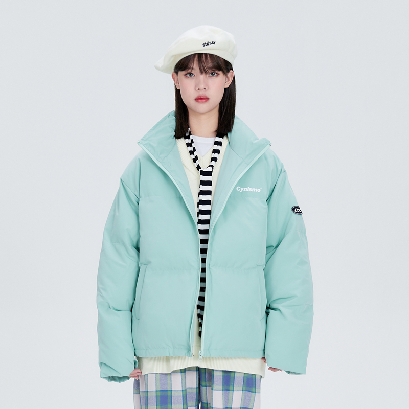 【CYNISMO线上商店】潮牌多色立领字母棉服外套男女百搭宽松ins