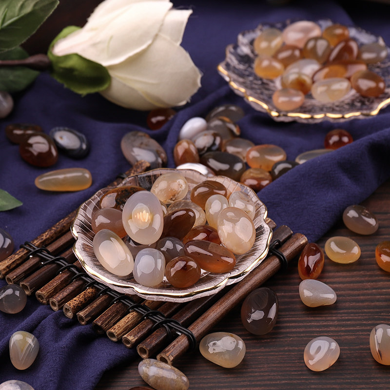 鱼缸箱底摆件观赏水晶洗水沙免水族箱天然水族造景