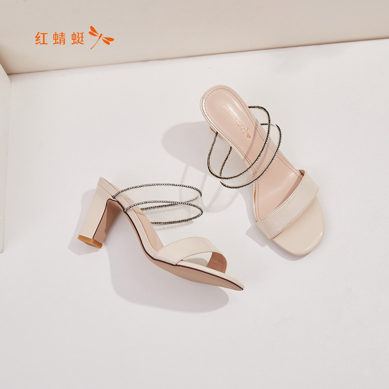 reddragonfly红蜻蜓夏季露趾马蹄时尚凉鞋gyk96695时装凉鞋