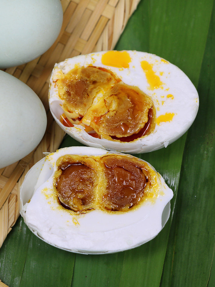 邮丹高邮双黄蛋双咸鸭蛋75g20枚装包红心流油咸鸭蛋