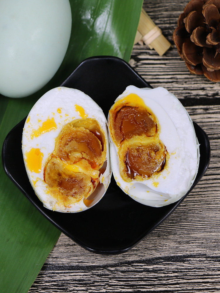 邮丹高邮双黄咸鸭蛋正宗流油双黄蛋75g80g6枚装红心正宗土特产