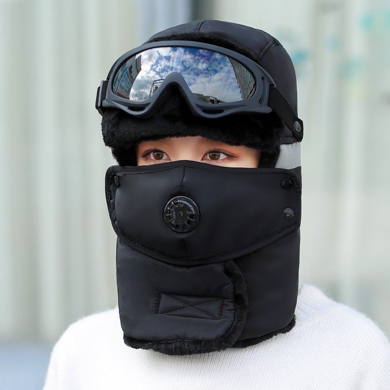 电动车防风风帽冬天帽子女款雷锋帽男冬季防寒帽子