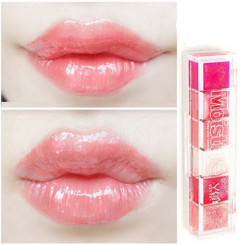 唇冻果冻唇蜜内置笔刷镜子裸色水晶唇彩