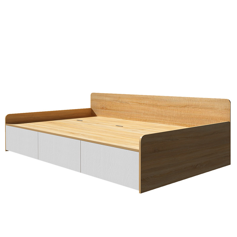 现代简约书房榻榻米床板板式收纳单人床小户户型多功能板式床