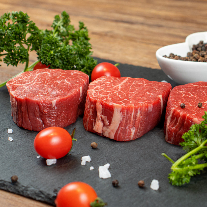 meatmate新西兰进口冰鲜安格格斯原切谷饲菲力牛排