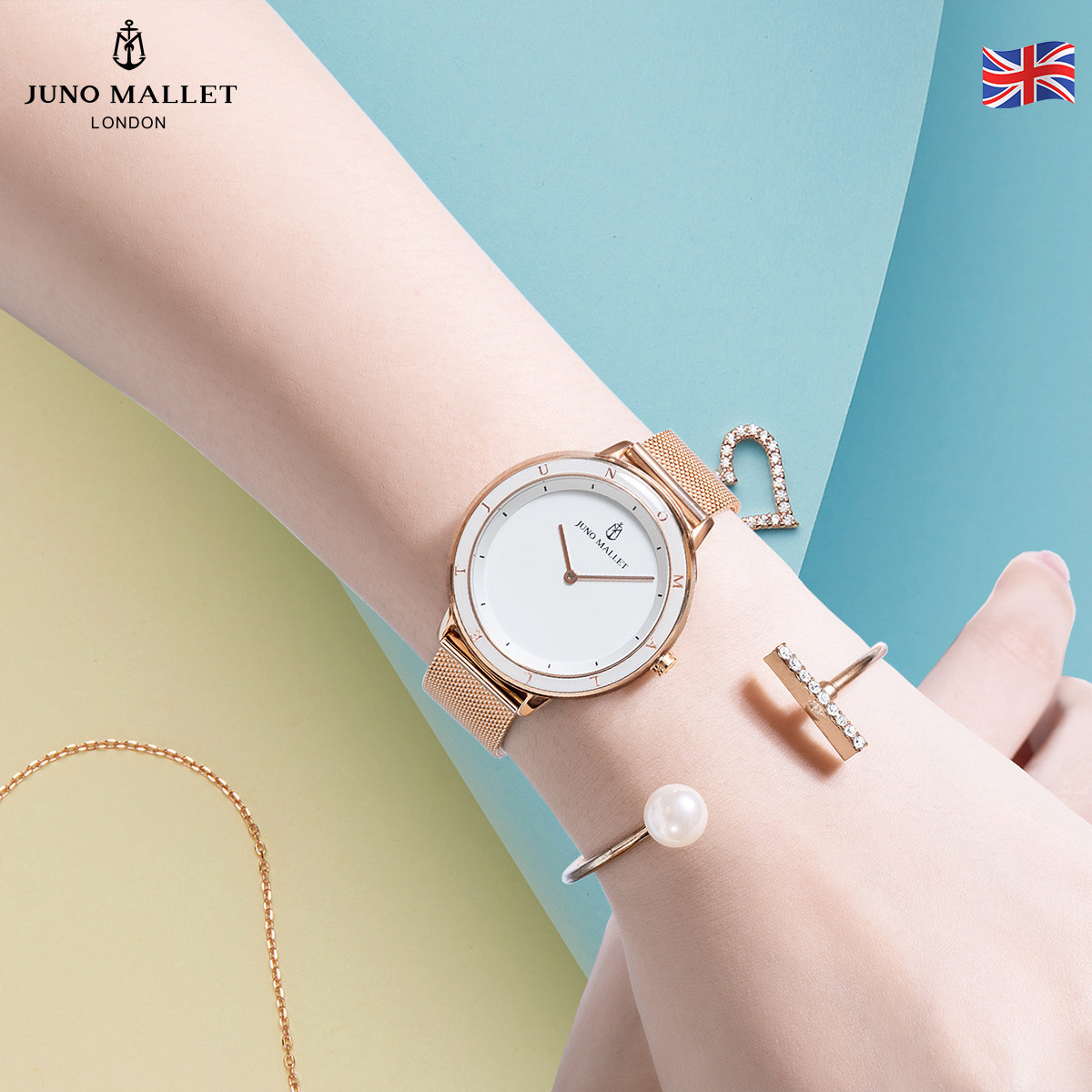 junomallet英国小众女士手表防水大气时尚简约气质欧美腕表