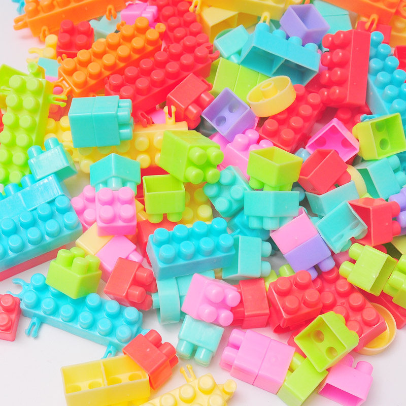 儿童大颗粒塑料方块拼插积木幼儿园益智桌面玩具男女孩3-6-10周岁