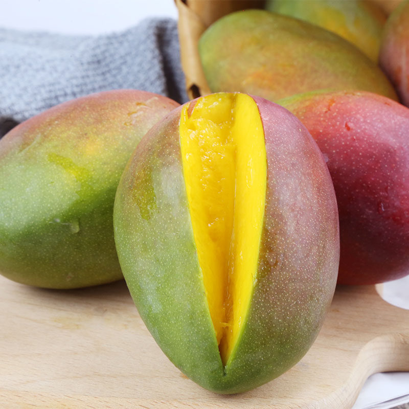 芒果四川攀枝花彩虹水果新鲜果子青红红皮10斤芒果