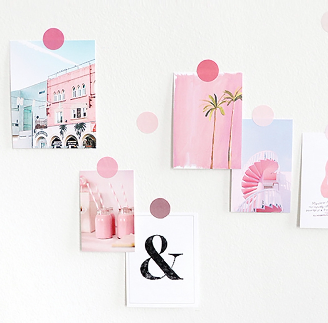 ins韩风彩色爱心圆点贴纸 手帐素材贴纸封口贴卡片墙贴装饰贴纸