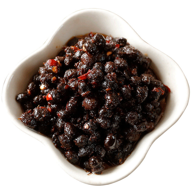 湖南特产香辣农家风味豆豉酱自制下饭蒸鱼豆豉油辣椒酱菜880g瓶装