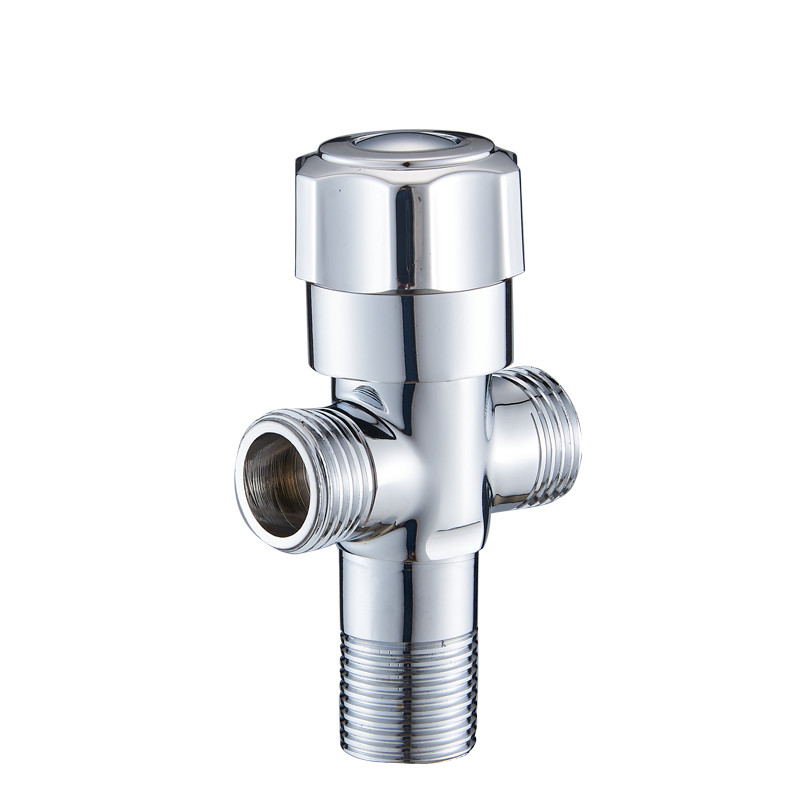 角阀全铜加厚三通一进二出双头多用角阀