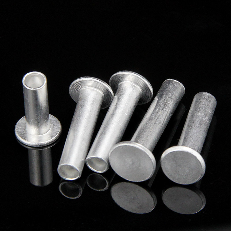 铆钉平头半空空心实心平帽中空柳钉m5m6m8平头铆钉