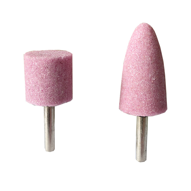 砂轮磨头金属打磨圆柱红刚玉锥形电磨机6mm电动直磨机内磨机沙轮