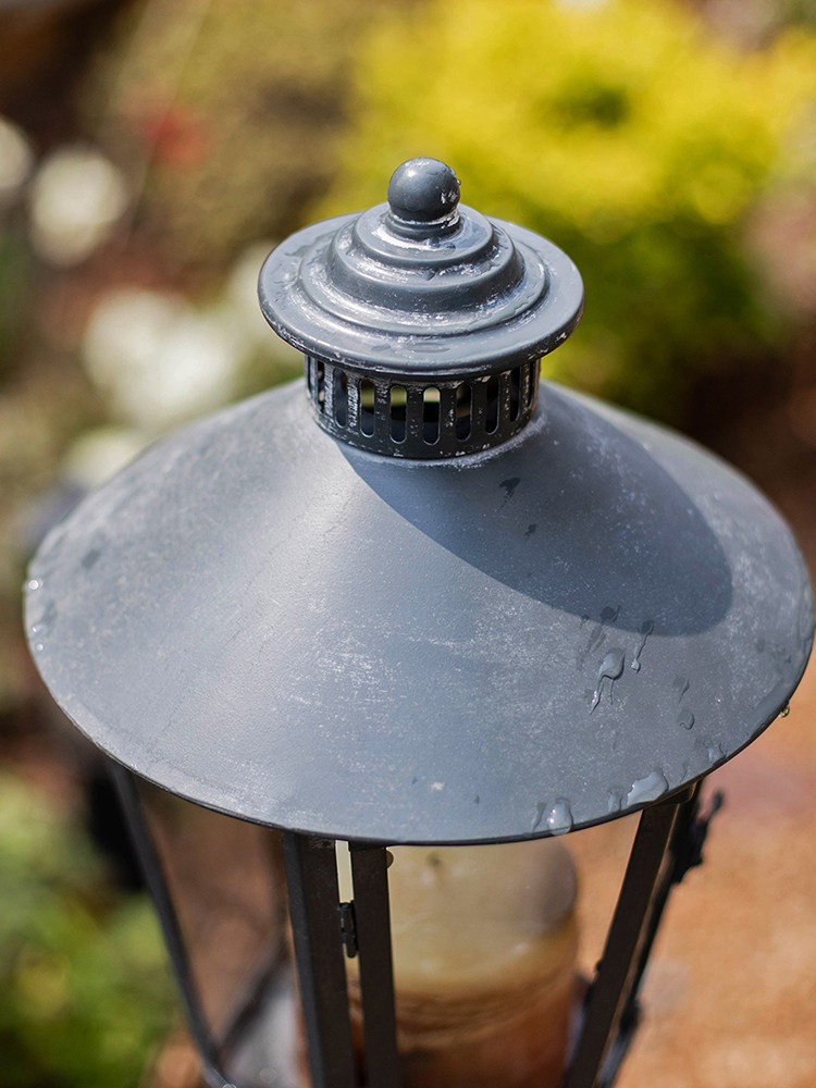 草坪灯庭院灯户外景观花园复古立杆烛台路引蜡烛摆件