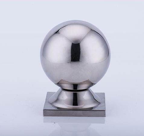 空心公园家用方球托方管托柱顶楼梯用光光面不锈钢钢珠