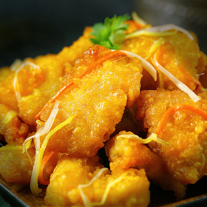 锅包500g东北半成品冷冻商用鸡肉小酥油炸小吃鸡肉丸