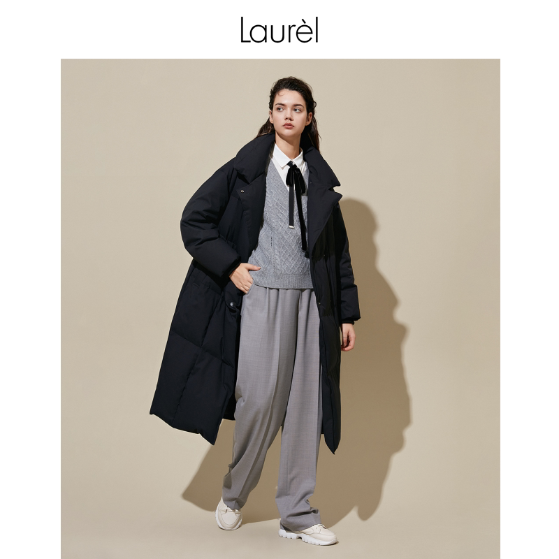 laurel零压力oversize自然羽绒服