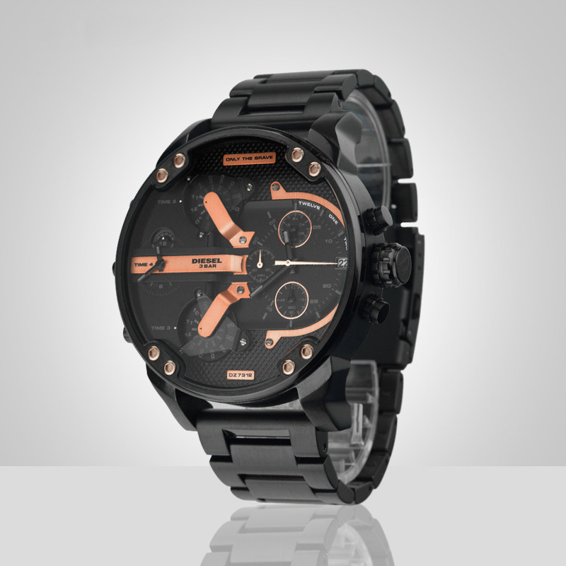 diesel迪赛手表男士正品运动防水大表盘特种兵时尚潮流腕表dz7312