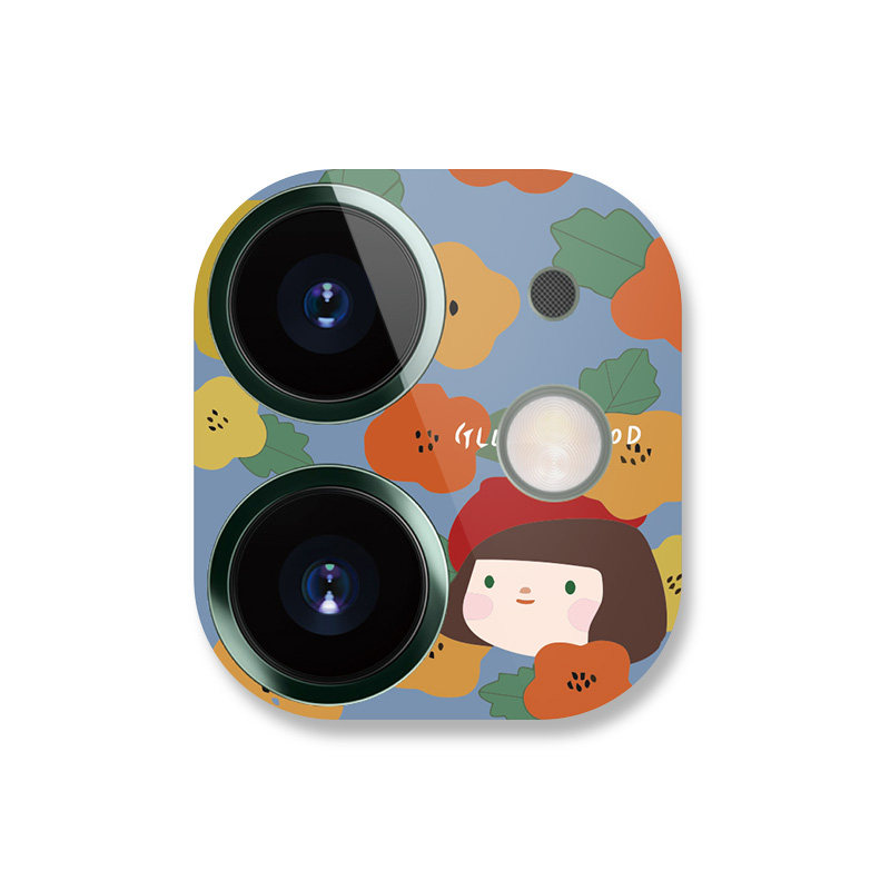 11promax卡通贴iphone11pro镜头膜贴纸盖摄像头保护膜相机贴后背膜圈p