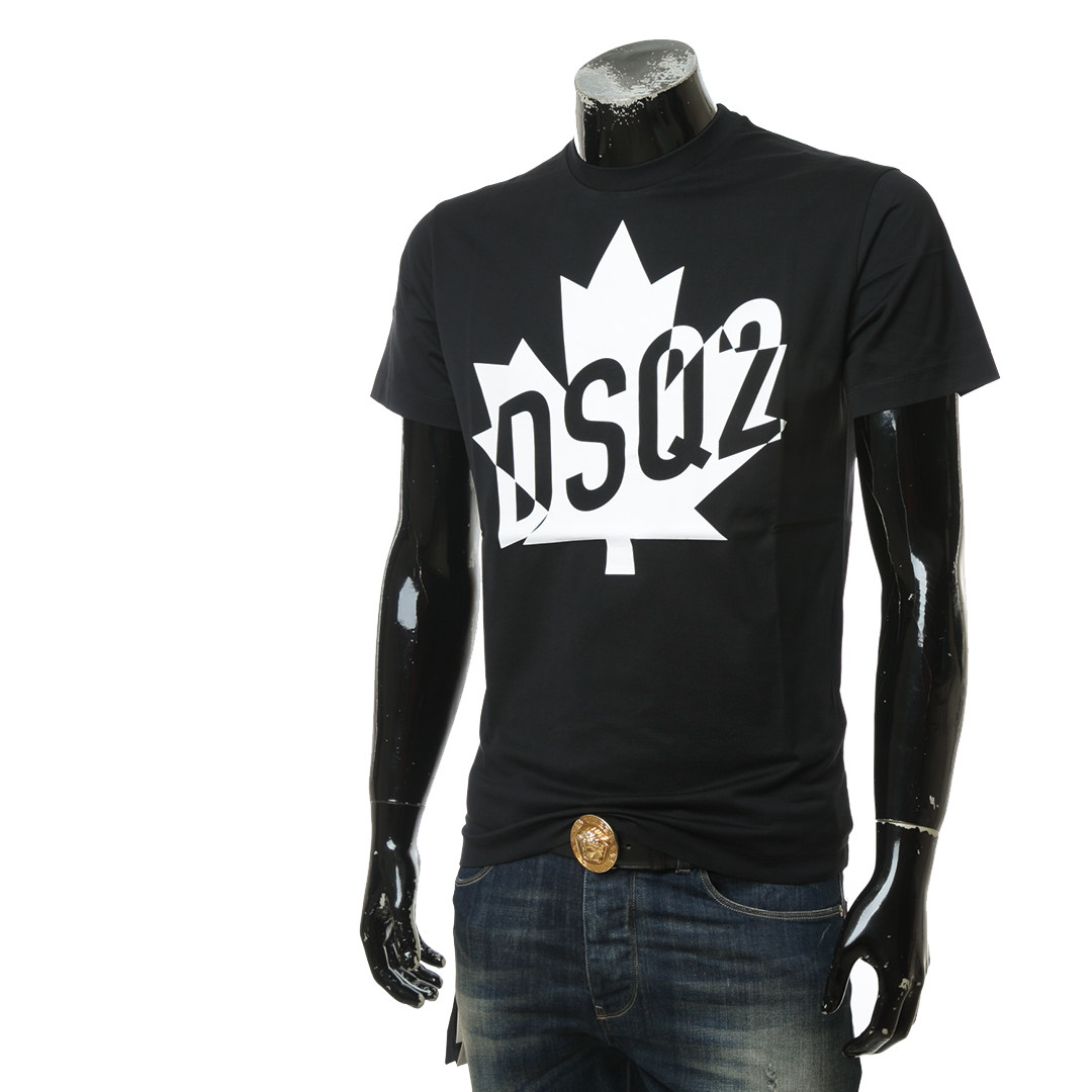 dsquared2d2次方男士潮流印花修身短袖圆领s74gd0786t恤