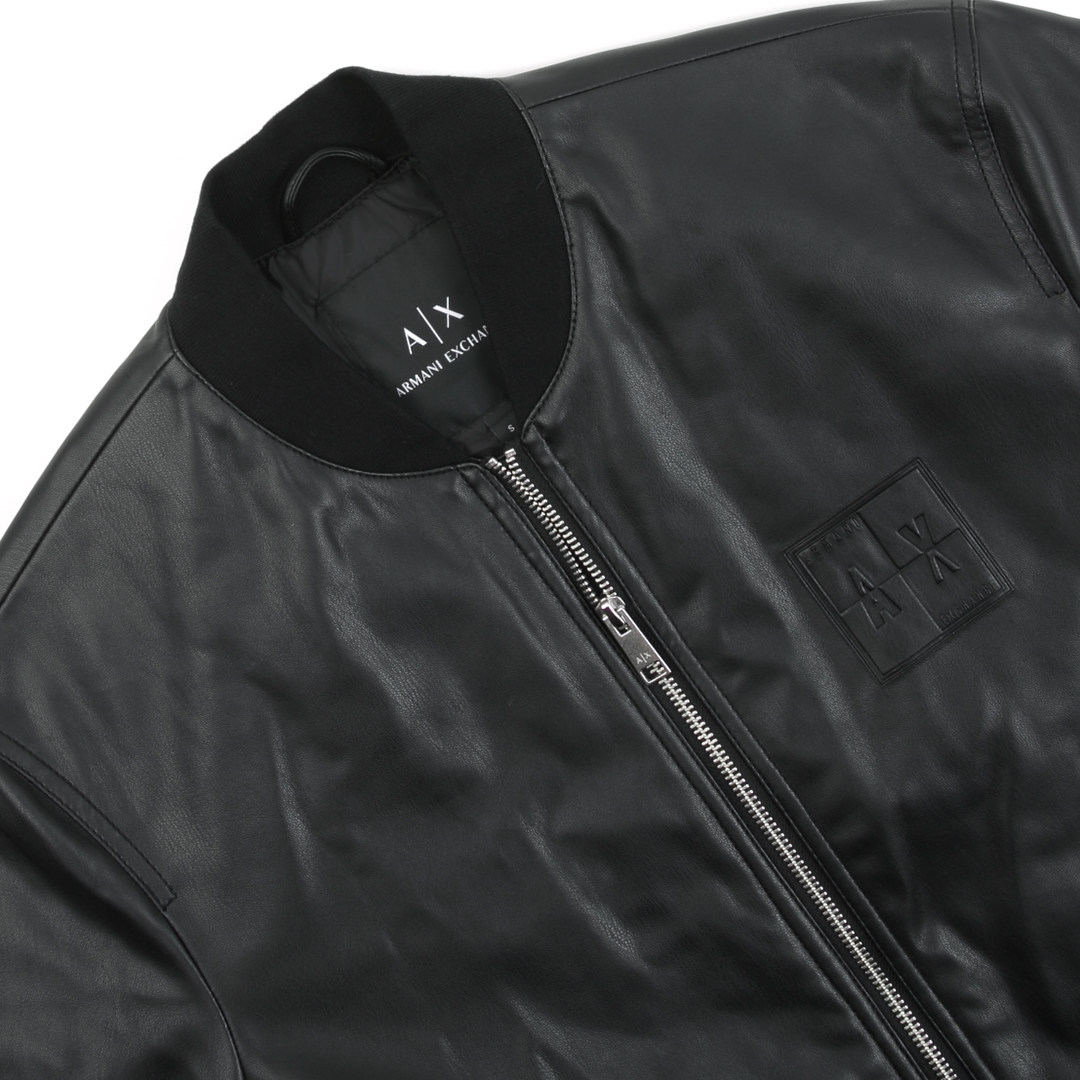 armani阿玛尼ax海外直邮棒球夹克外套男士皮衣皮衣