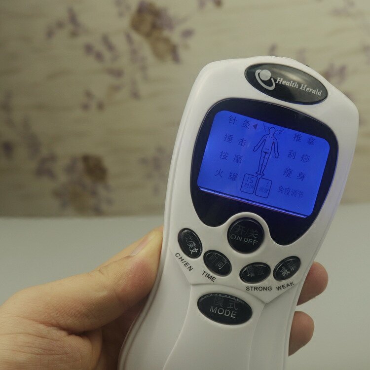 先科多功能按摩器小型迷你数码经络仪理疗针灸穴位脉冲电疗贴家用