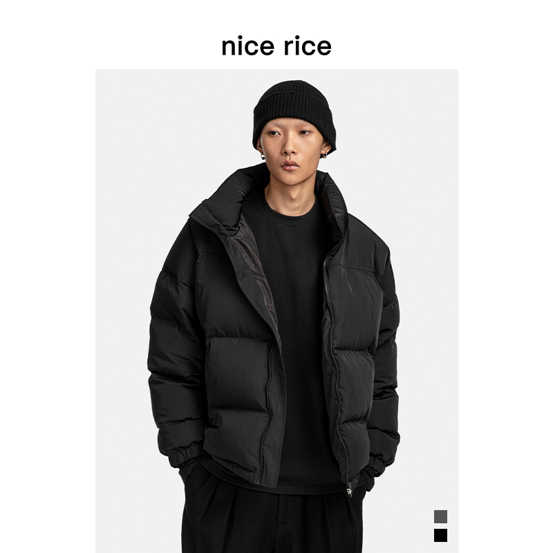 nice rice好饭 r.系列经典立领鸭绒加厚羽绒服[商场同款]NCD10050