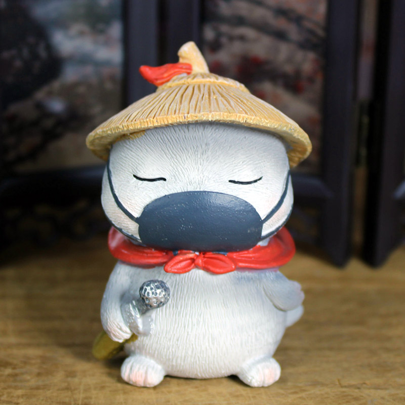 创意可爱侠客摆件猫控个性装饰喵星人猫咪男生摆件