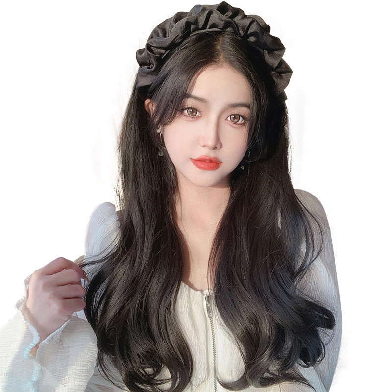 假发大波波浪发箍头套长发仿真发自自然蓬松日常整顶假发
