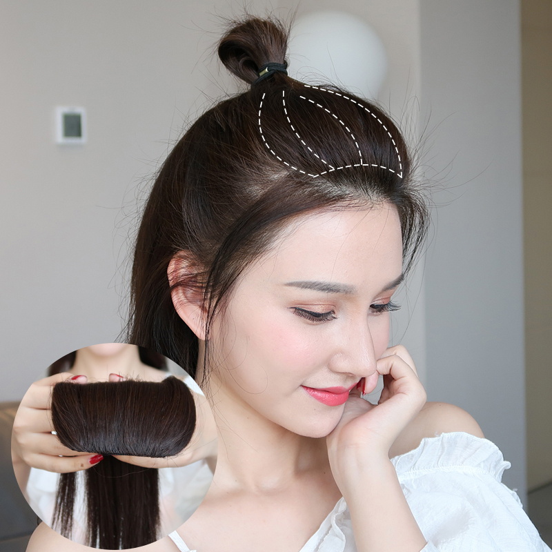 两侧增厚垫发根蓬松器女垫头顶的发垫发片真发增发量假发片垫高器