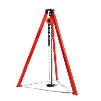 ພິເສດ Yuqin retractable hand chain hoist tripod lifting hoist tripod 1 ໂຕນ 2 ໂຕນລະເບີດຝັງດິນສາມ