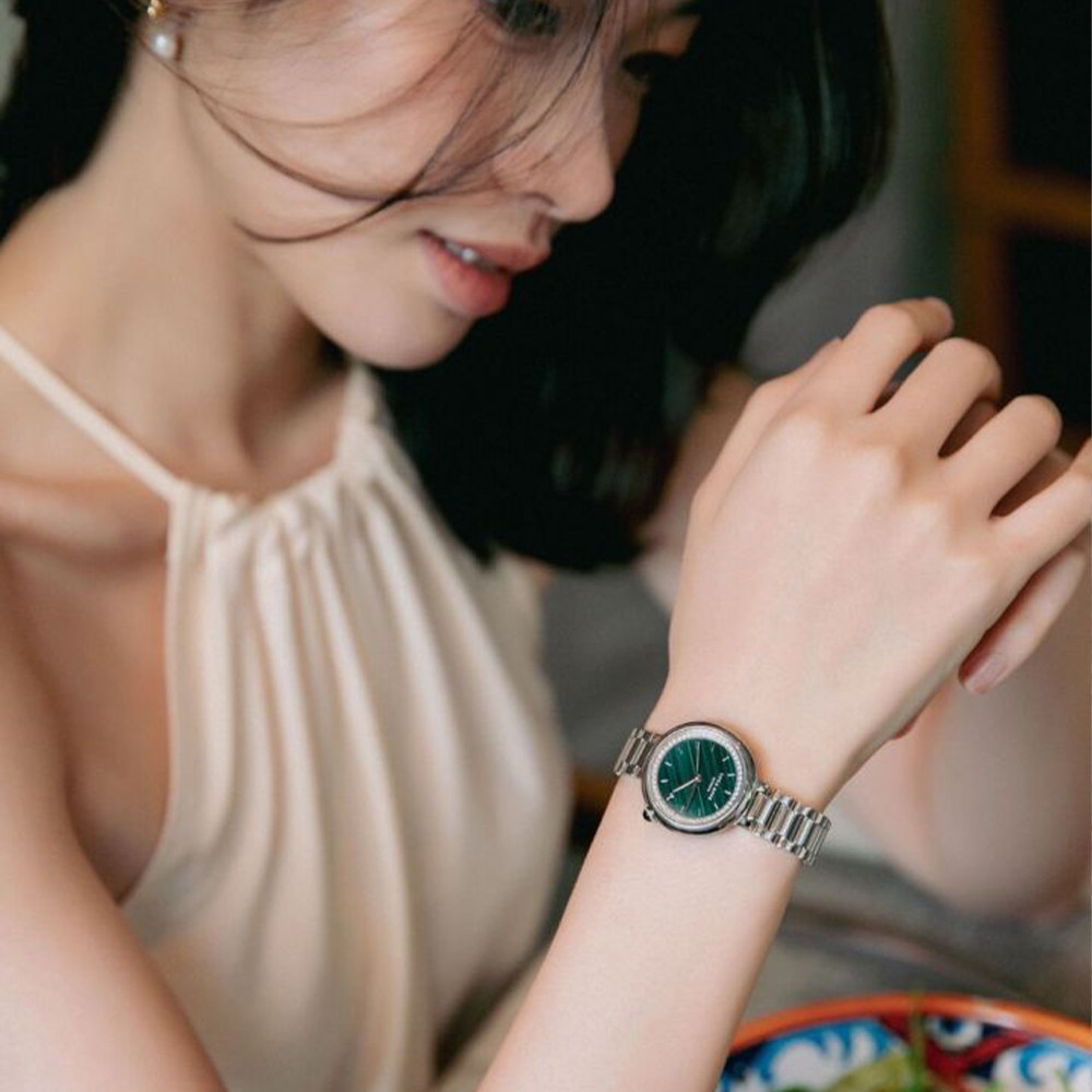 lolaarqse小绿表江疏影同款手表钢带rose女士国产腕表