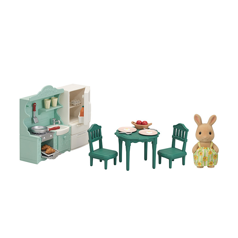 sylvanianfamilies森贝儿家族精美晚餐女孩仿真过家家儿童玩具过家家