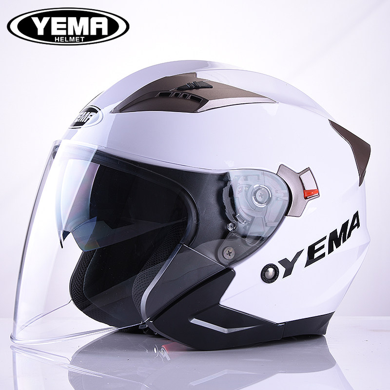 野马头盔电动摩托车女士夏季安全头帽男电瓶车轻便式半灰四季通用