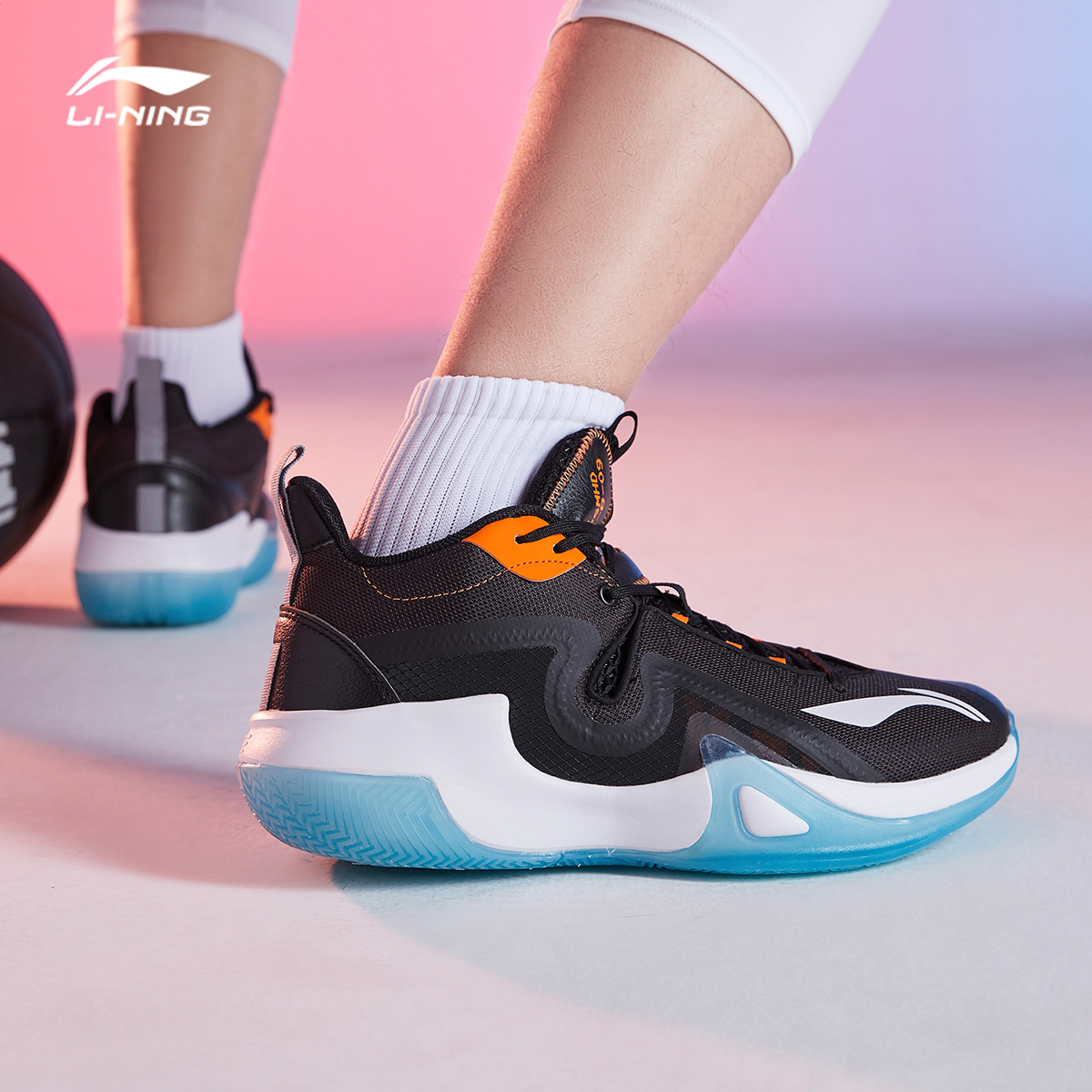 李宁篮球球鞋男鞋官方体育新款暴风badfive系列篮球鞋
