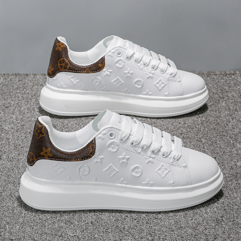 铭麦昆小白鞋男网红运动鞋情侣款保暖增高休闲鞋加绒轻便板鞋男鞋