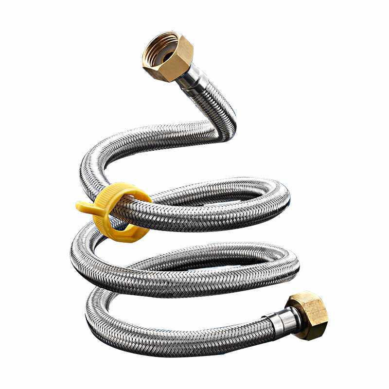 新款厨房洗菜盆洗手盆冷热水龙头配件连接管软管上水尖头进水管