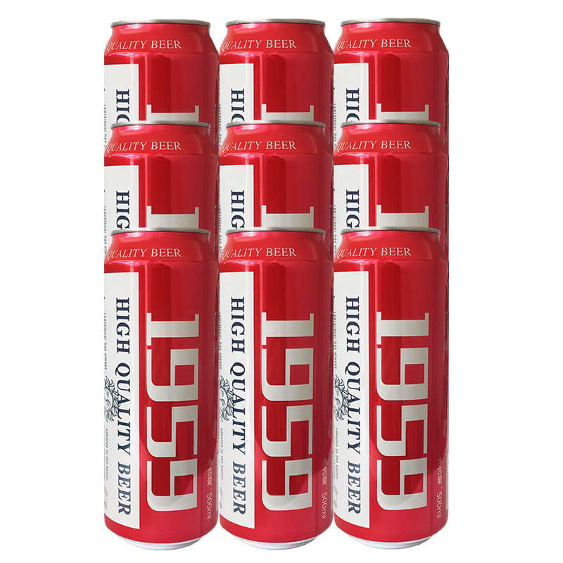 山东美洲麦芽大麦进口熊进口整箱特价罐装500ml啤酒