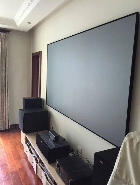 同款画框固定抗幕音双光抖软幕4k投影边框幕布