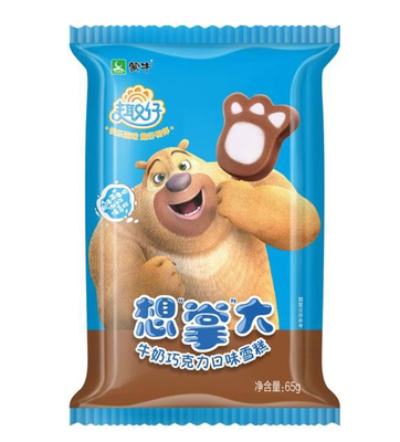 【3支】蒙牛冰激凌趣仔想掌大牛奶巧克力雪糕卡通3d冰淇淋冷饮