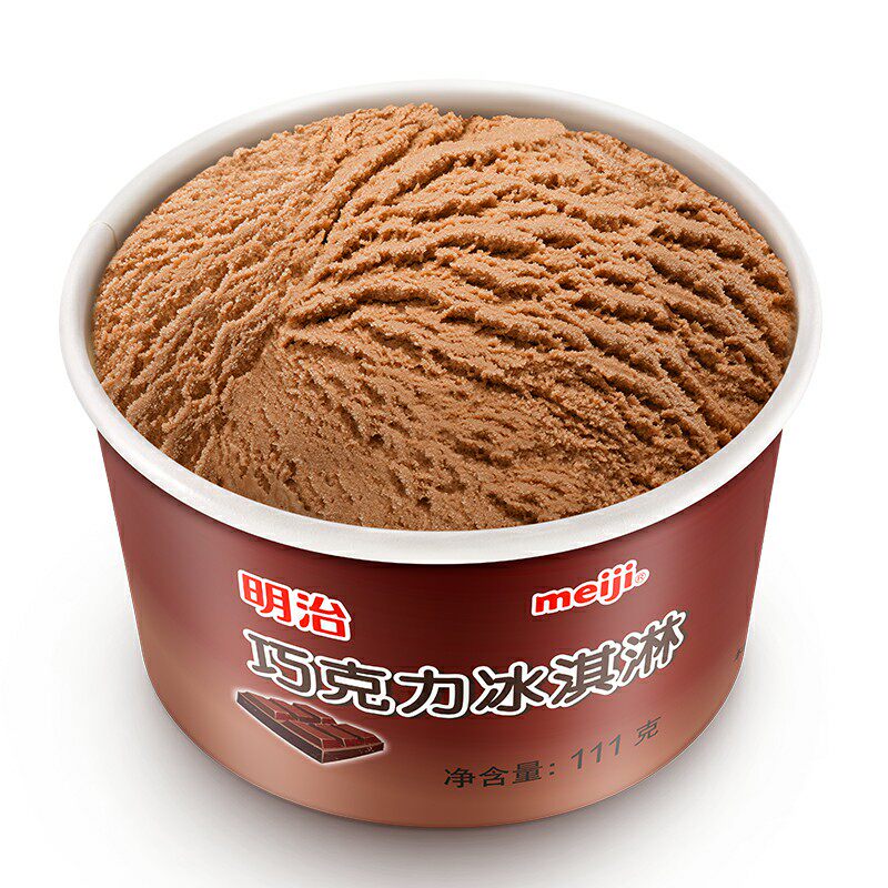 明治meiji巧克力冰淇淋杯装休闲日式经典雪糕111g冰淇淋