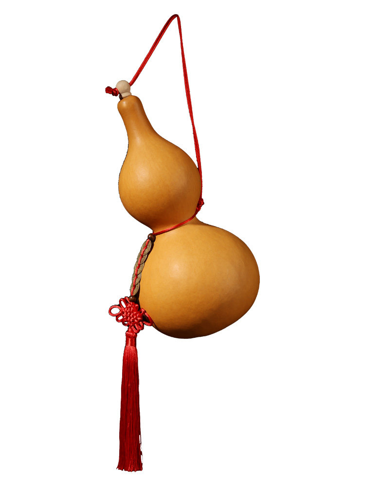 葫芦开口挂件客厅门口玄关五帝钱中国结天然大号葫芦