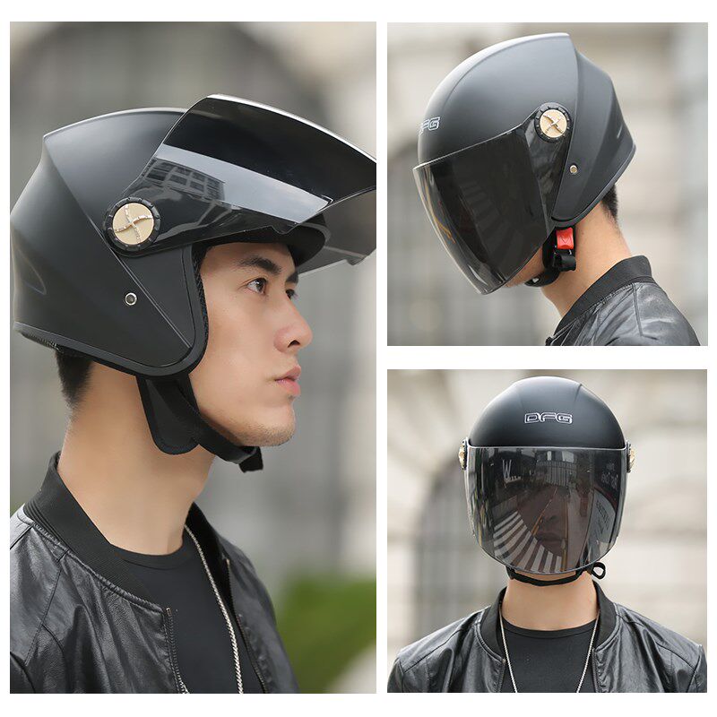 电车头盔男女通用电动车黄色冬天摩托车冬款可爱电动车头盔