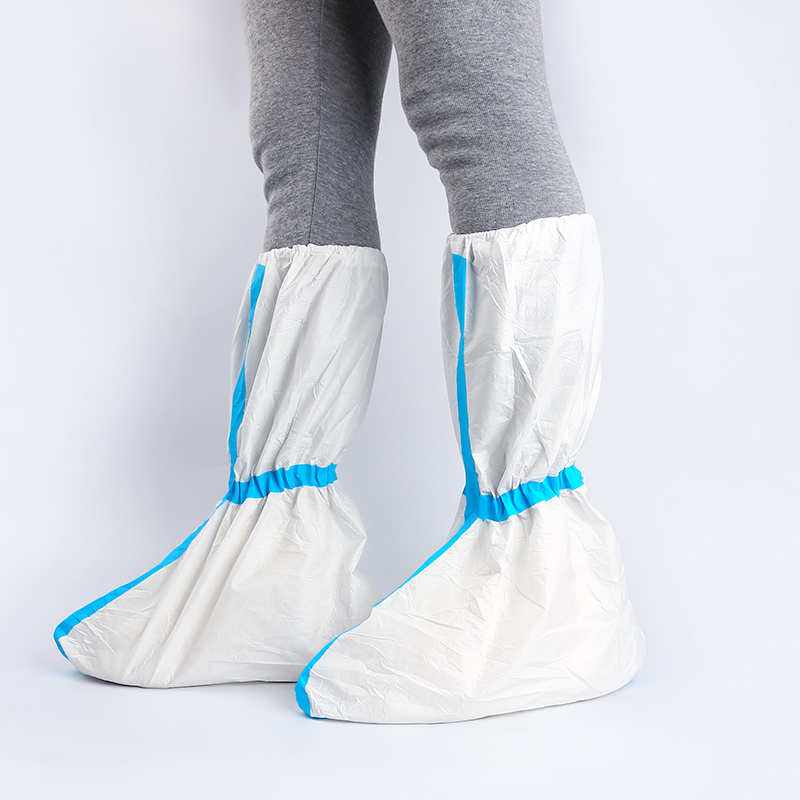 医用鞋套一次性隔离脚套医疗防疫用品医护人员用脚套医用防护服