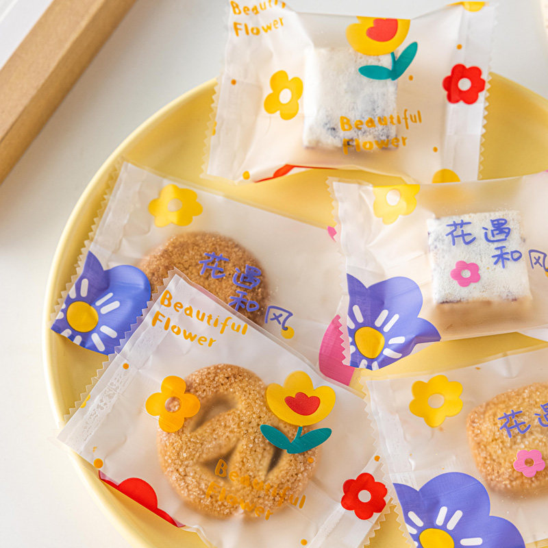 饼干雪花包装袋曲奇蔓越莓牛糖果零食包装包装纸点心包装盒